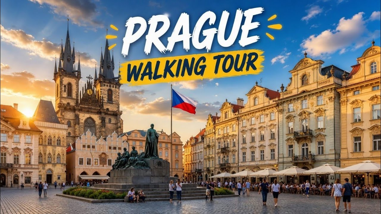 🇨🇿 Walking Tour of Prague Old Town | City Walk in 4k/60FPS