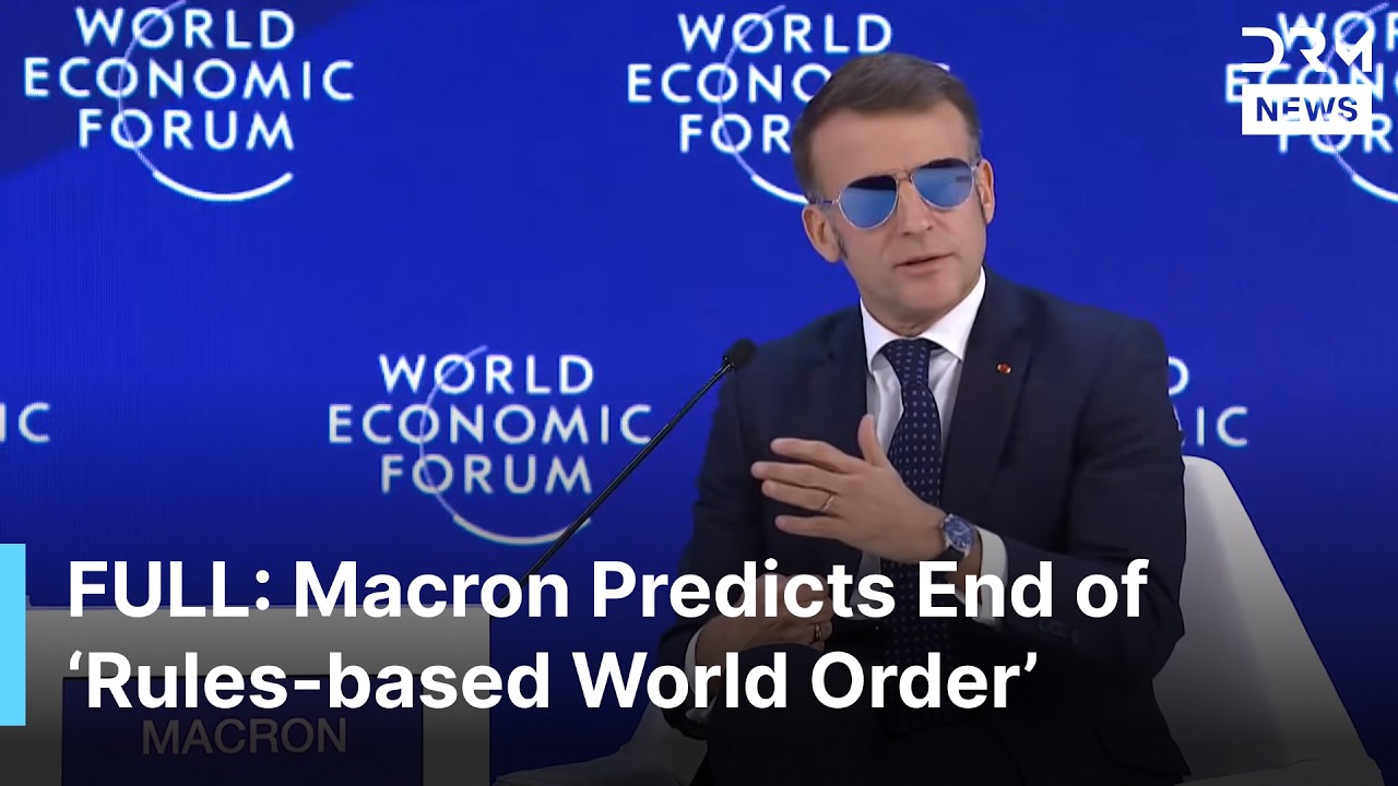 FULL DISCUSSION: Macron Warns Europe Must Stop Being Naive and Defend Its Economy at WEF | AC1G