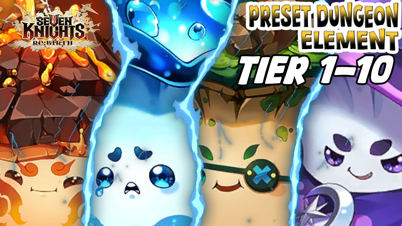 Smua Preset character Power Up Dungeon Tier 1-10 bakal pake ini aja cukup | Seven Knights Re:BIRTH