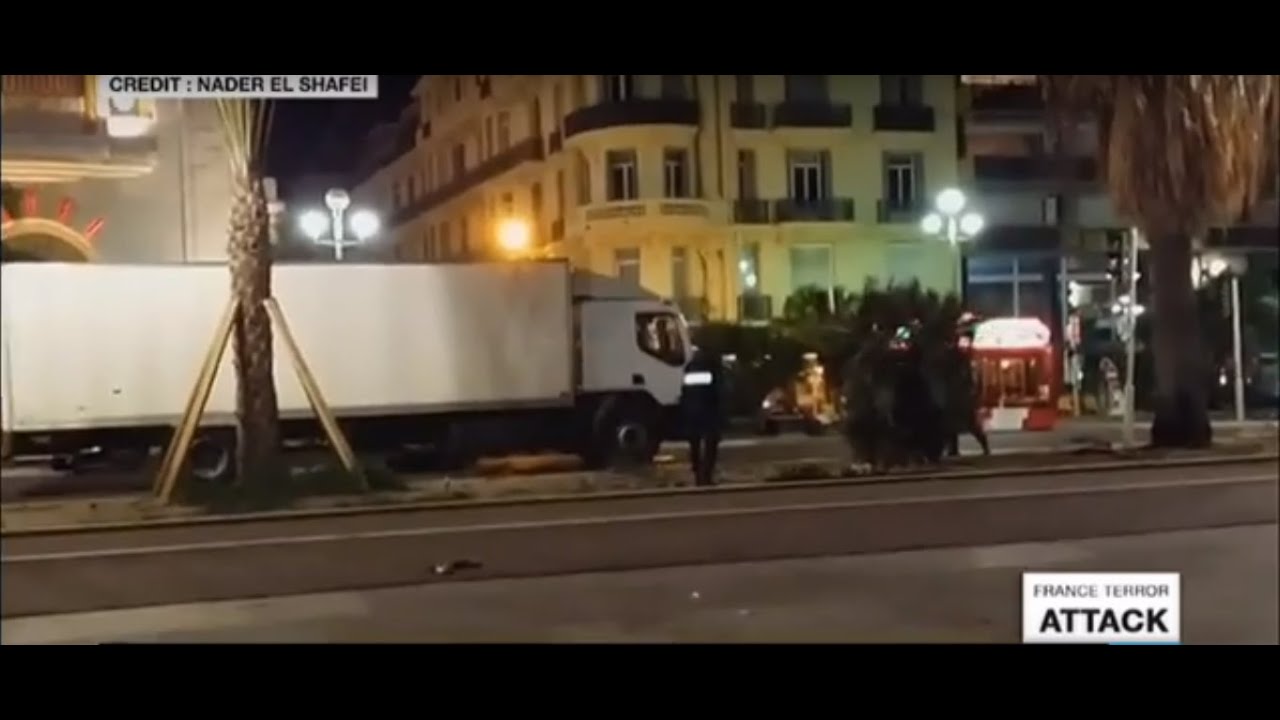 Nice: amateur footage shows several gunshots and police firing at truck driver - GRAPHIC FOOTAGE