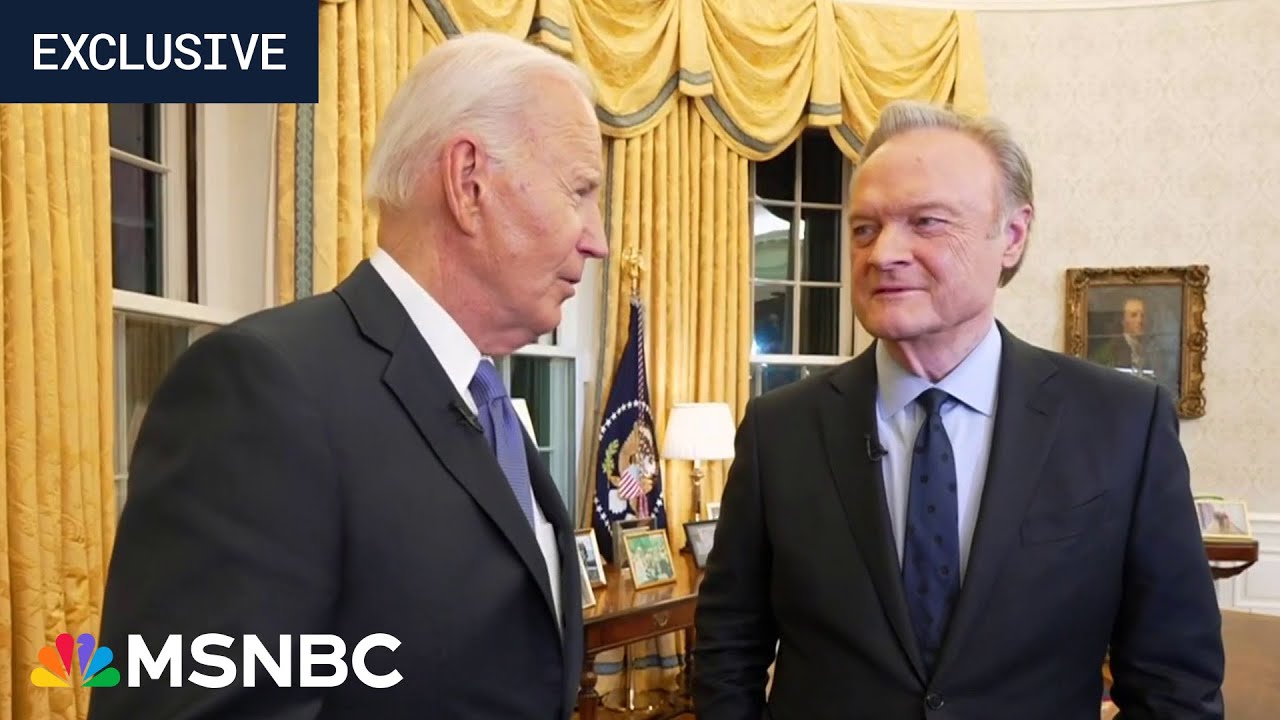 Biden reflects on presidency while giving Lawrence an exclusive Oval Office tour