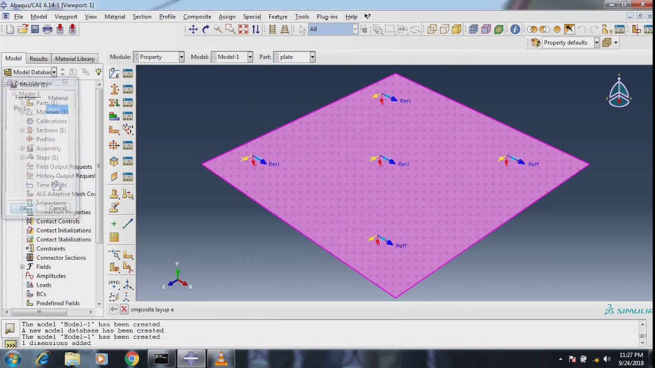 natural frequency of laminated composite plate in abaqus