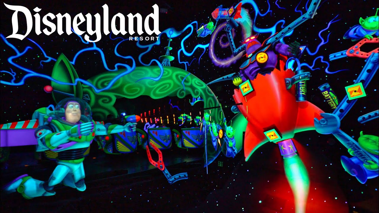 [On Ride - Low Light] Buzz Lightyear Astro Blasters 2023 - Disneyland Resort