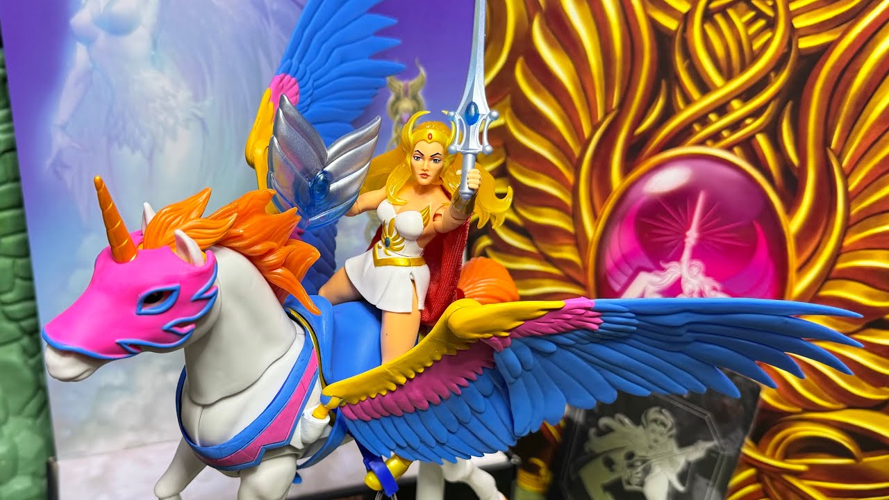 Shera y Swift Wind, 40th aniversario Unboxing Mattel motu másters of the universe 