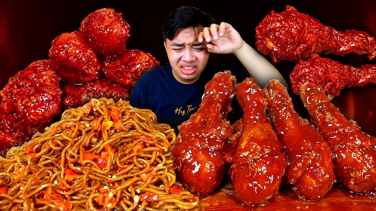 PANAS 🔥 MUKBANG MIE GACOAN LEVEL 8 TERPEDAS EXTRA AYAM KFC SAOS SAMYANG
