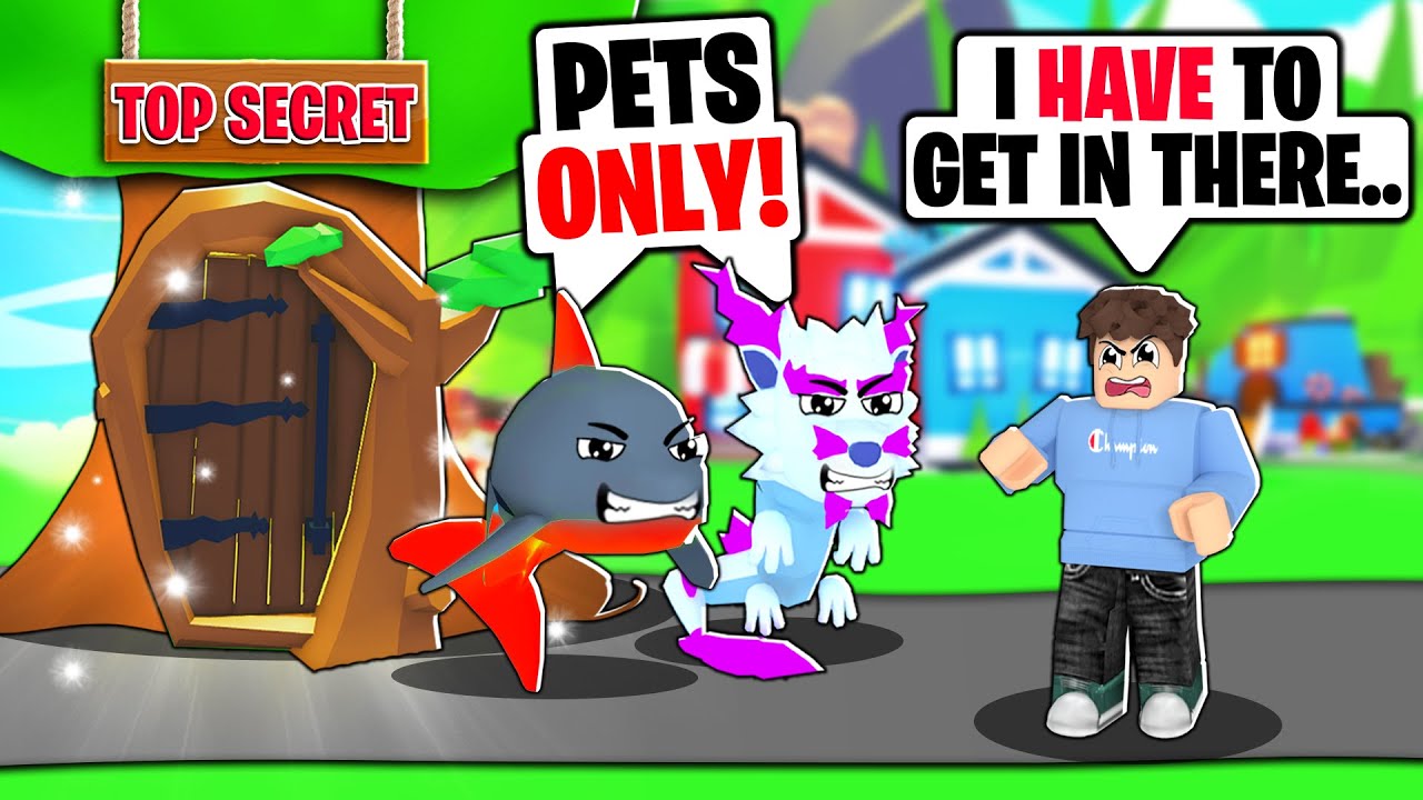 This *SECRET DOOR* Was PETS ONLY... What They Were Hiding SHOCKED US! (Roblox Adopt Me)