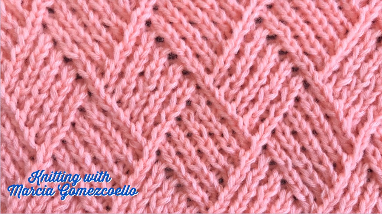 TEJIDOS A DOS AGUJAS: 82- Rombos Lineales/ KNITTING WITH TWO NEEDLES: Linear Rhombus