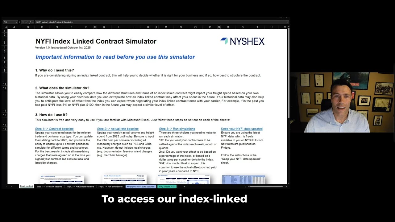 NYSHEX Index-Linked Contract Simulator - Full Step-by-Step Tutorial for Running Your Scenarios