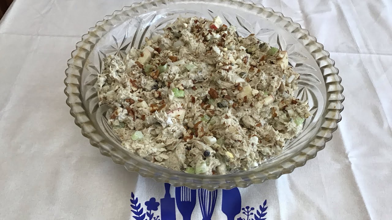 Apple Pecan Chicken Salad..low carb..no added sugar