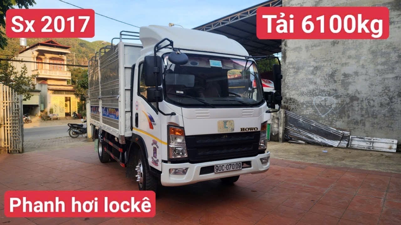 TMT SINOTRUK TẢI 6100KG SX2017 Thùng4m2 MÁYCƠ ISUZU PHANH HƠI LOCKÊ BG 250T  0986844367-0986700999 