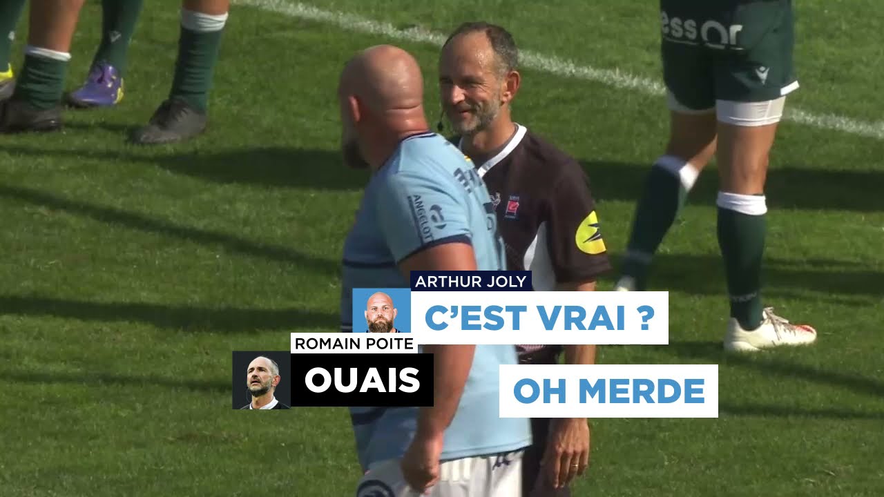 TOP 14 - L'&eacute;change hilarant entre l'arbitre Romain Poite et le pilier de l'USAP Arthur Joly