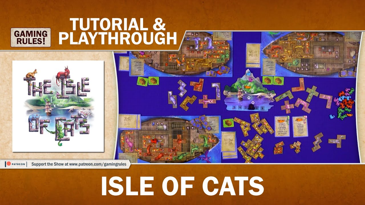 Isle of Cats: Tutorial and Playthrough with Gaming Rules!