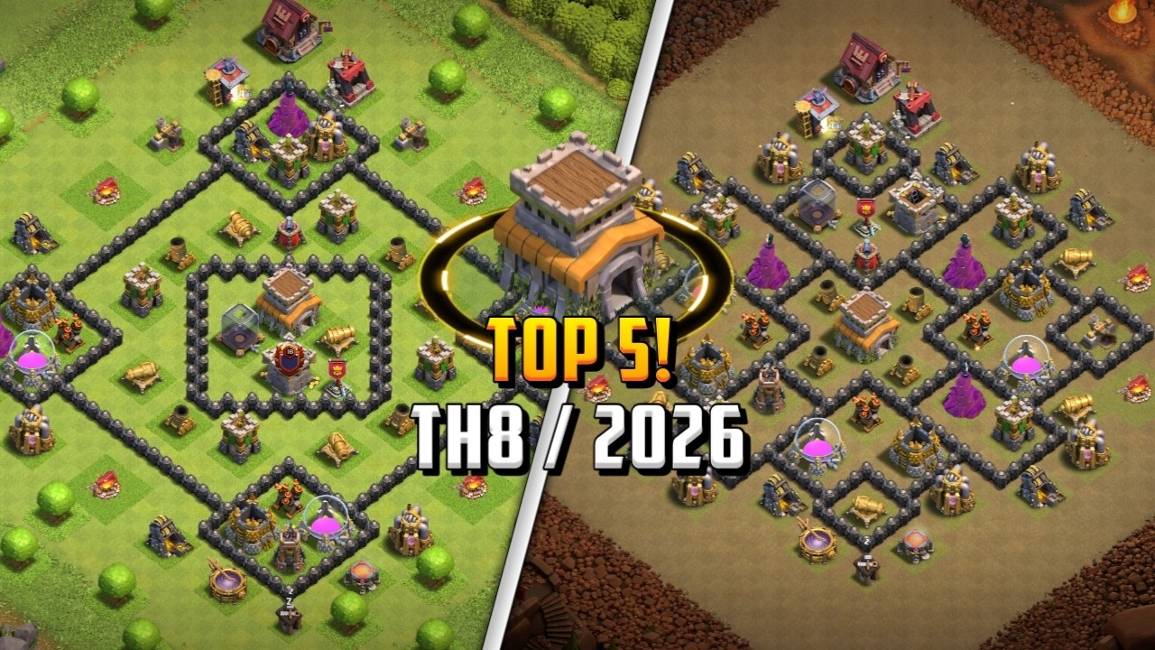 TOP 5! Town Hall 8 (Th8) Hybrid Base Layout + Copy Link 2026 | Clash of Clans