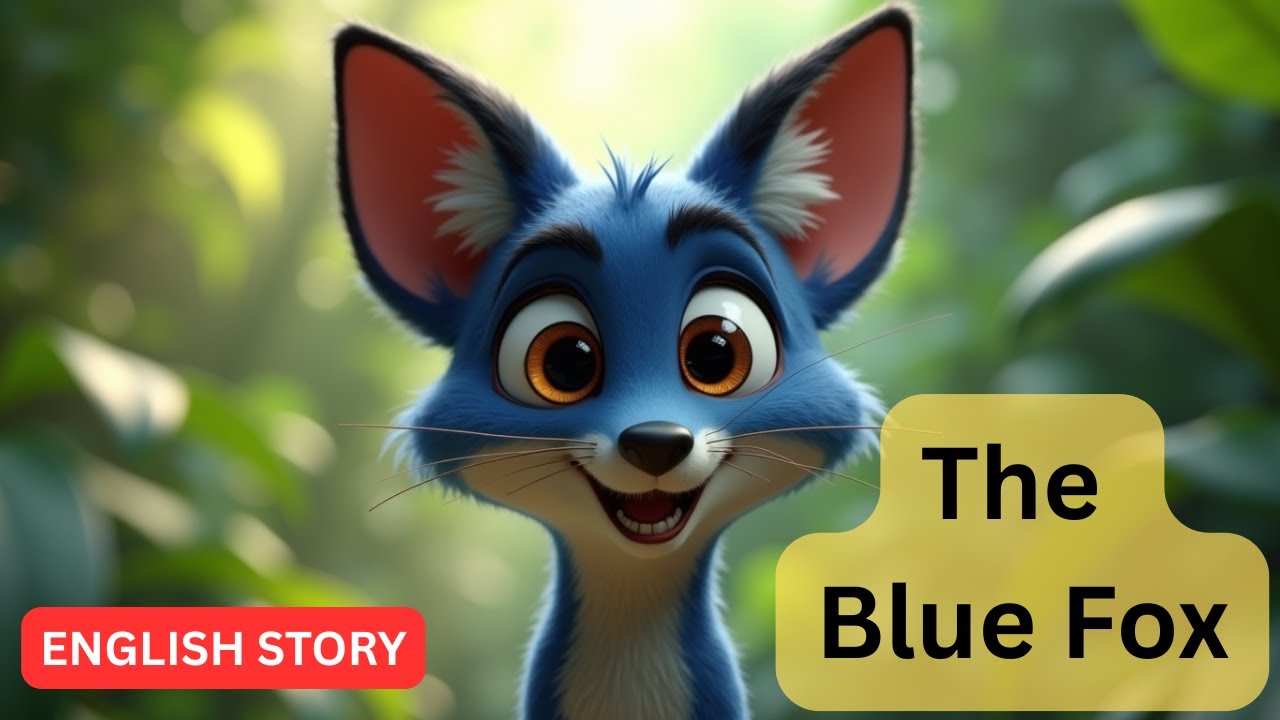 The Blue Fox | Aesop Animated English Moral Story for Kids | Short Story