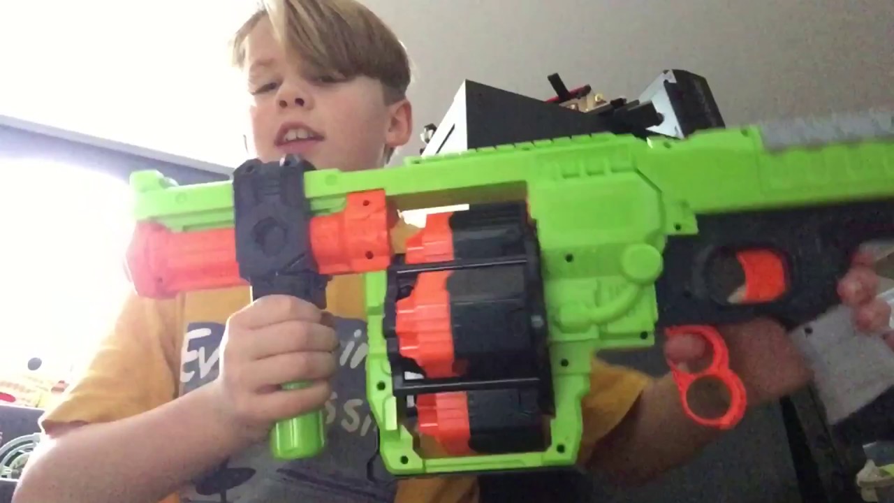 Mine Nerf Blasters!! GizmoHD