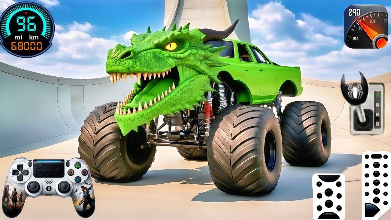 RC Monster Truck Night Ramp 😱🔥 Insane Speed, Jumps & Crashes!🚛💥💥