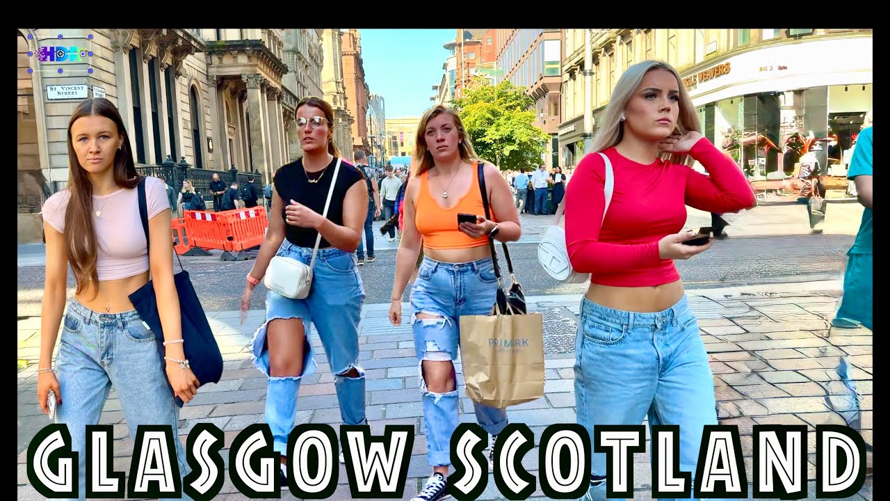 Glasgow City , Scotland 2025 | Walking Tour 4K HDR
