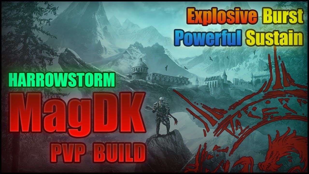 Magicka Dragonknight PvP Build [Harrowstorm] -- Explosive Burst | Powerful Sustain