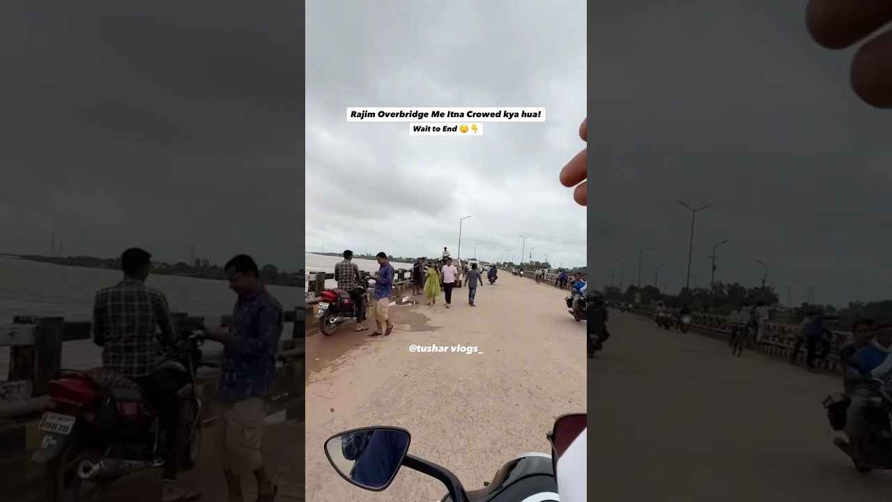What Happened at Rajim Overbridge? 😱🌊 / #shorts #minivlog #vlogger #rajim #trending