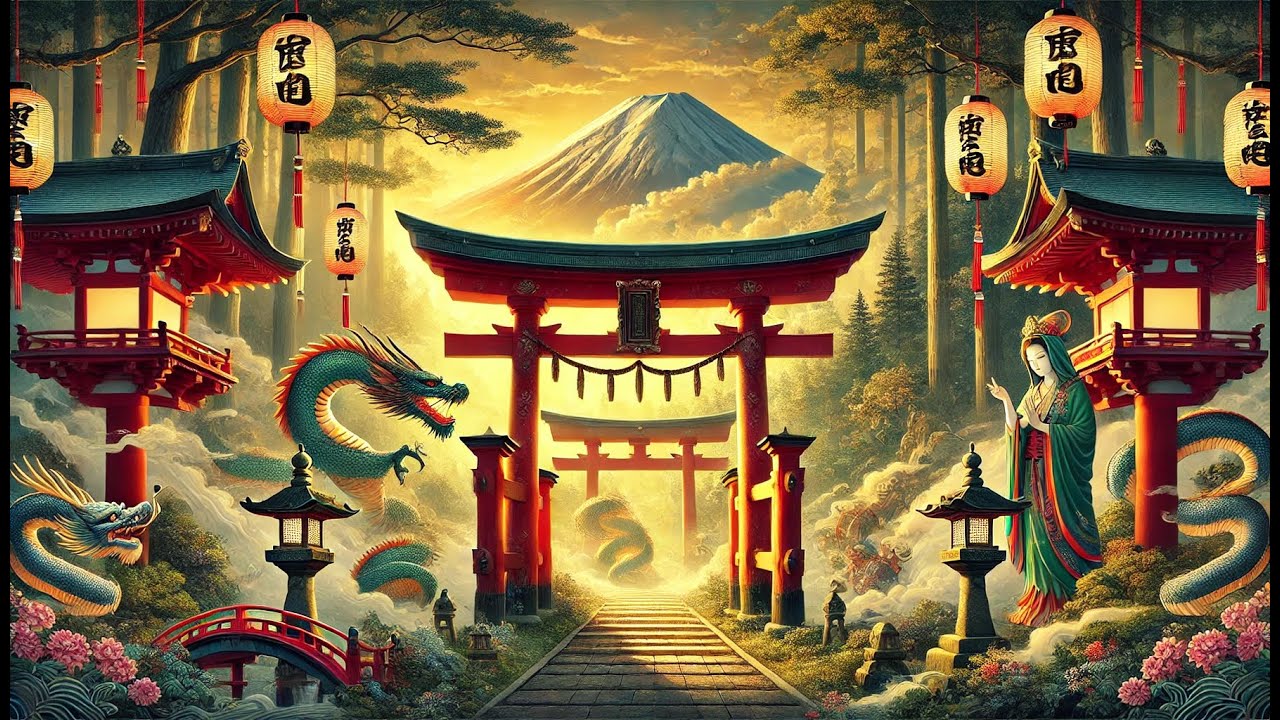 ЛЕКЦИЯ ДЛЯ СНА 🌛 ИСТОРИЯ БОГОВ И ЛЕГЕНДЫ ЯПОНИИ