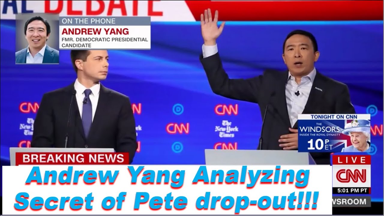 Andrew Yang Analysis on Secret behind Pete Drop out; Pete calling Biden revealed