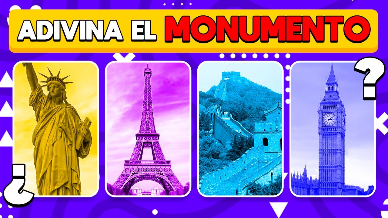 🌎 Adivina el Monumento Famoso 🤔🧠🧐 | ¿Cuánto Monumentos puedes Nombrar?  | DiverTrivia ✅