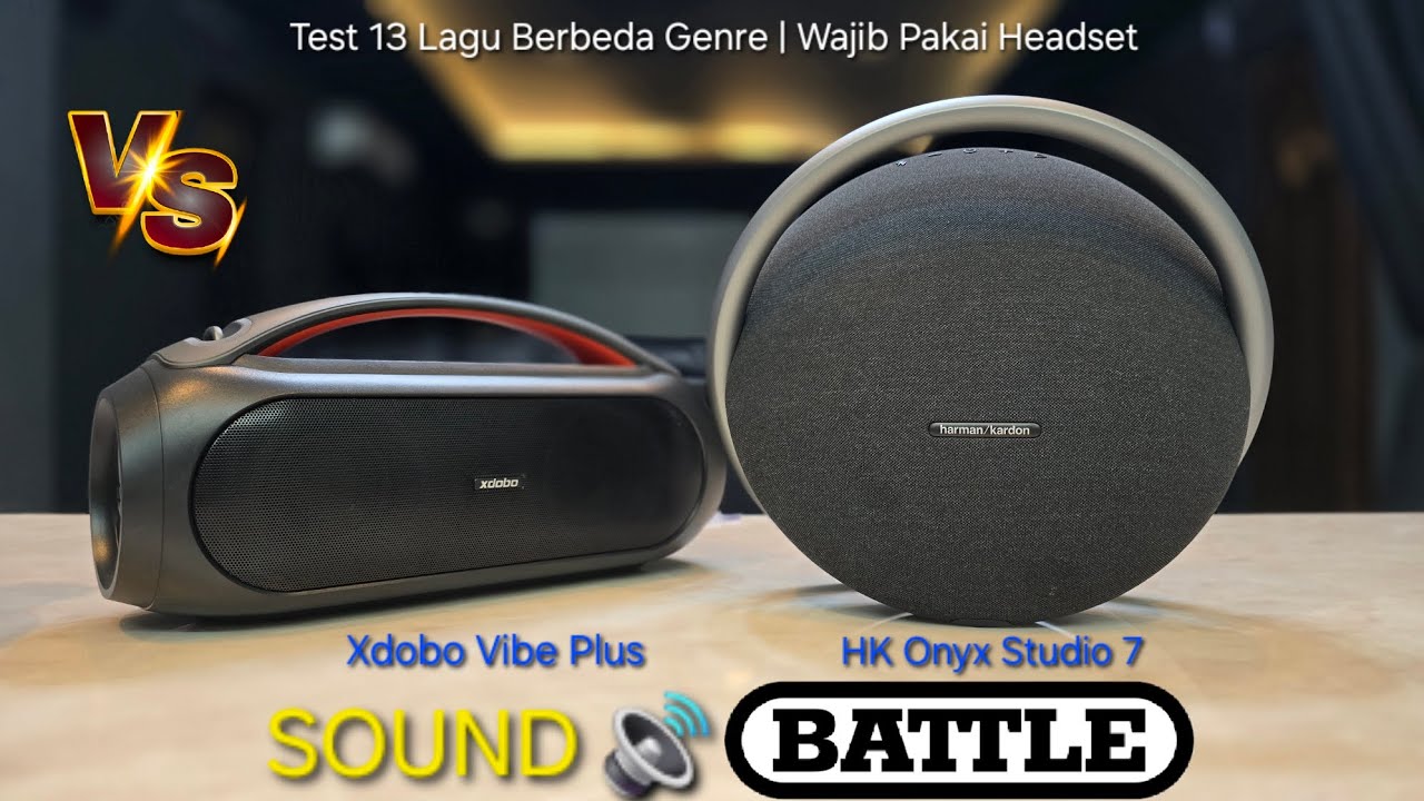 Duel Speaker Bluetooth | Harman Kardon Onyx Studio 7 Vs Xdobo Vibe Plus | Sound Battle
