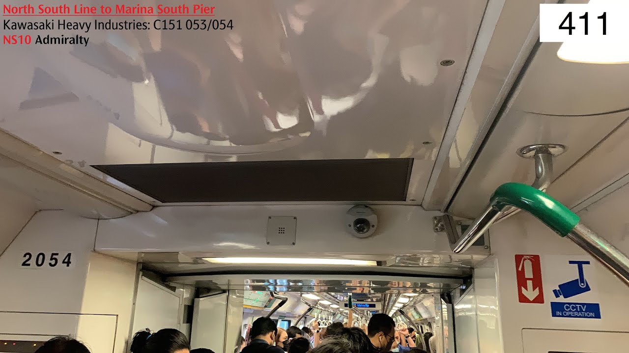 ⁴ᴷ [POINT FAULT - ON HOLD] SMRT Trains, NSL Train Ride [Admiralty] - Kawasaki C151 053/054