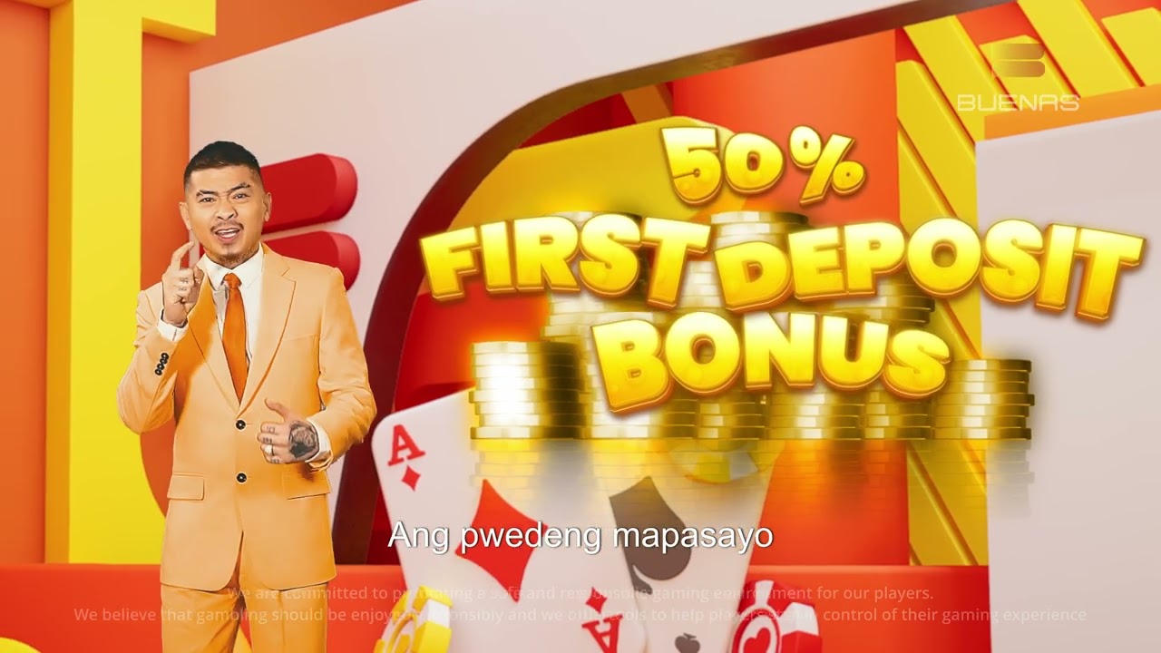 50% First Deposit Bonus on Day 1, only here at Buenas PH! ✨