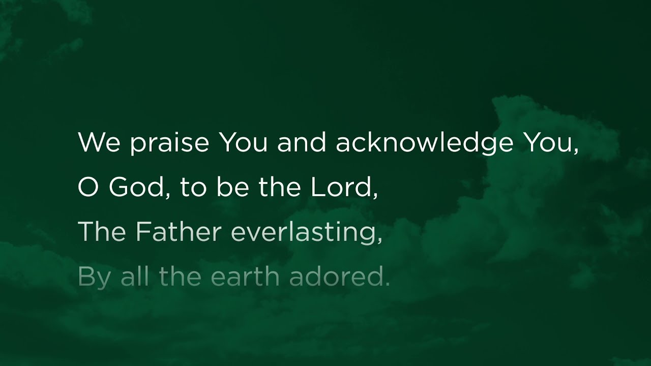 Concordia Seminary choir sings 'We Praise You and Acknowledge You, O God'