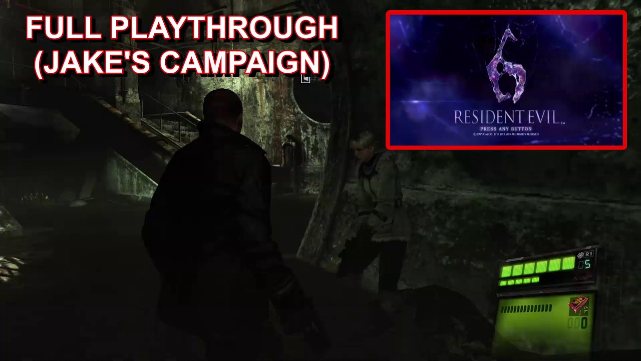 Resident Evil 6 | Jake's Campaign | 1P Jake Muller COM Sherry Birkin | Full Playthrough