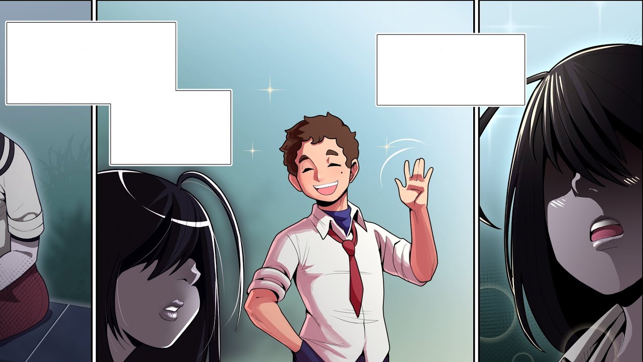 Making friends with the strange girl | Comic by FedeXrojas9173