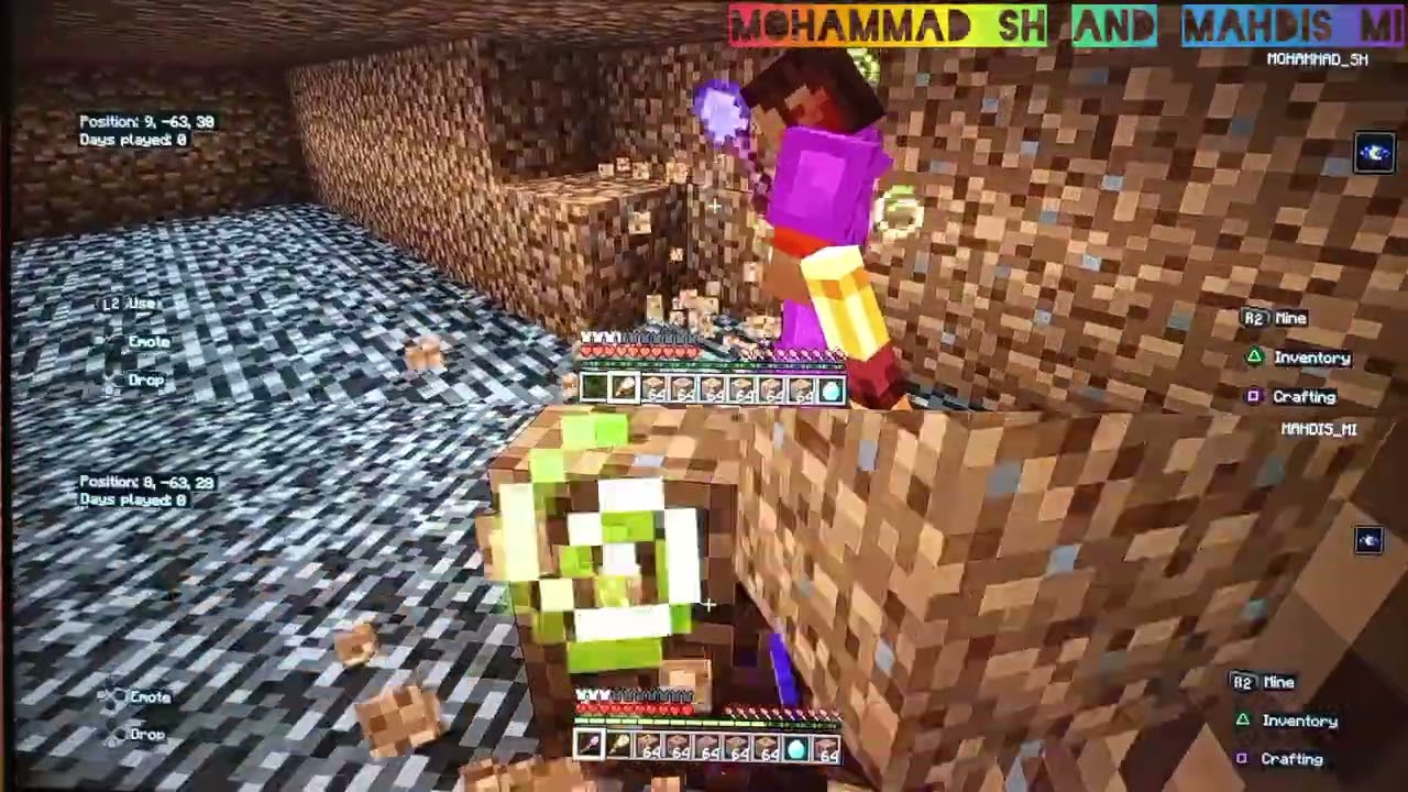 ماین کرافت چالشی پارت ۱ پیدا کردن گنج ❤️