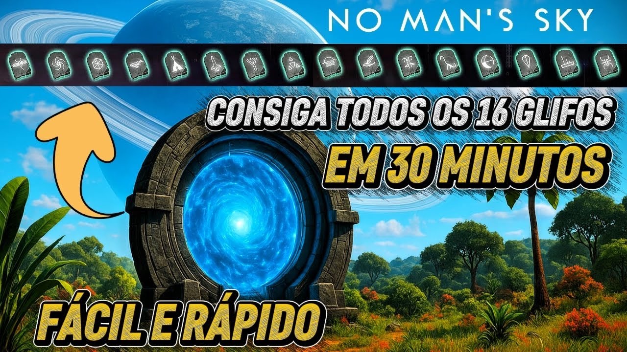 Como DESBLOQUEAR TODOS os 16 GLIFOS em NO MAN'S SKY