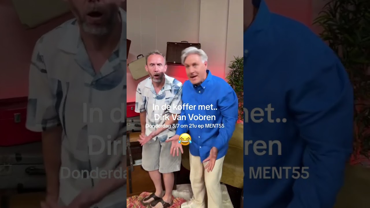 In de koffer met Dirk Van Vooren 😂 #ment55 #nieuw #programma #vlaanderen