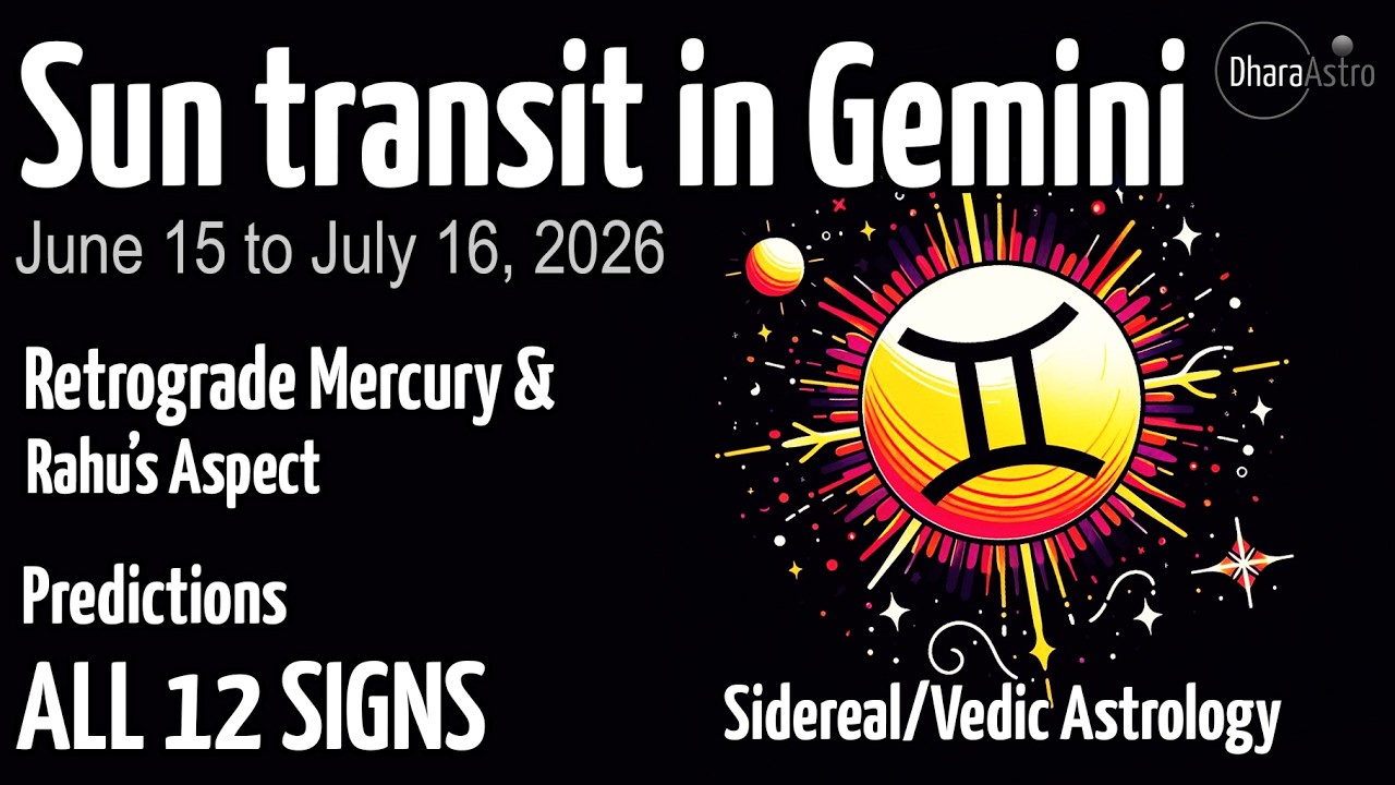 Sun Transit in Gemini 2026 | Predictions for All 12 Signs | Vedic Astrology