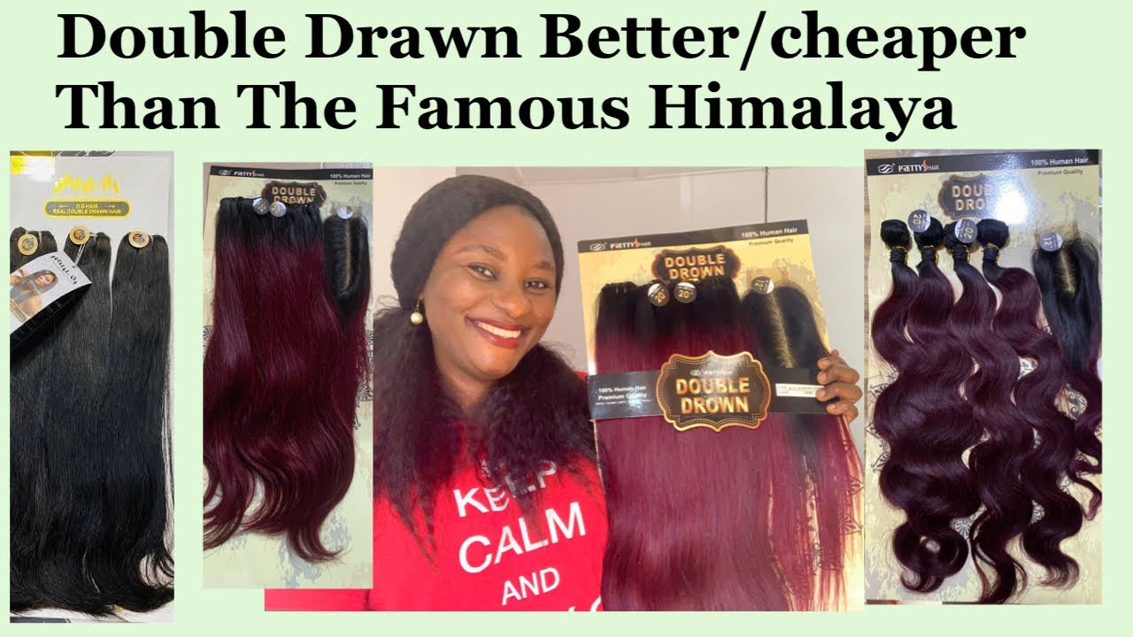 Double Drawn Packet Human Hair Review |Pretty Hair Review+Comparing It With The Famous Himalaya