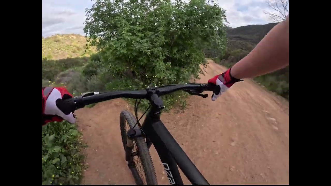 First time riding a mtb trail on my new Ozark trail fs.2 slalom