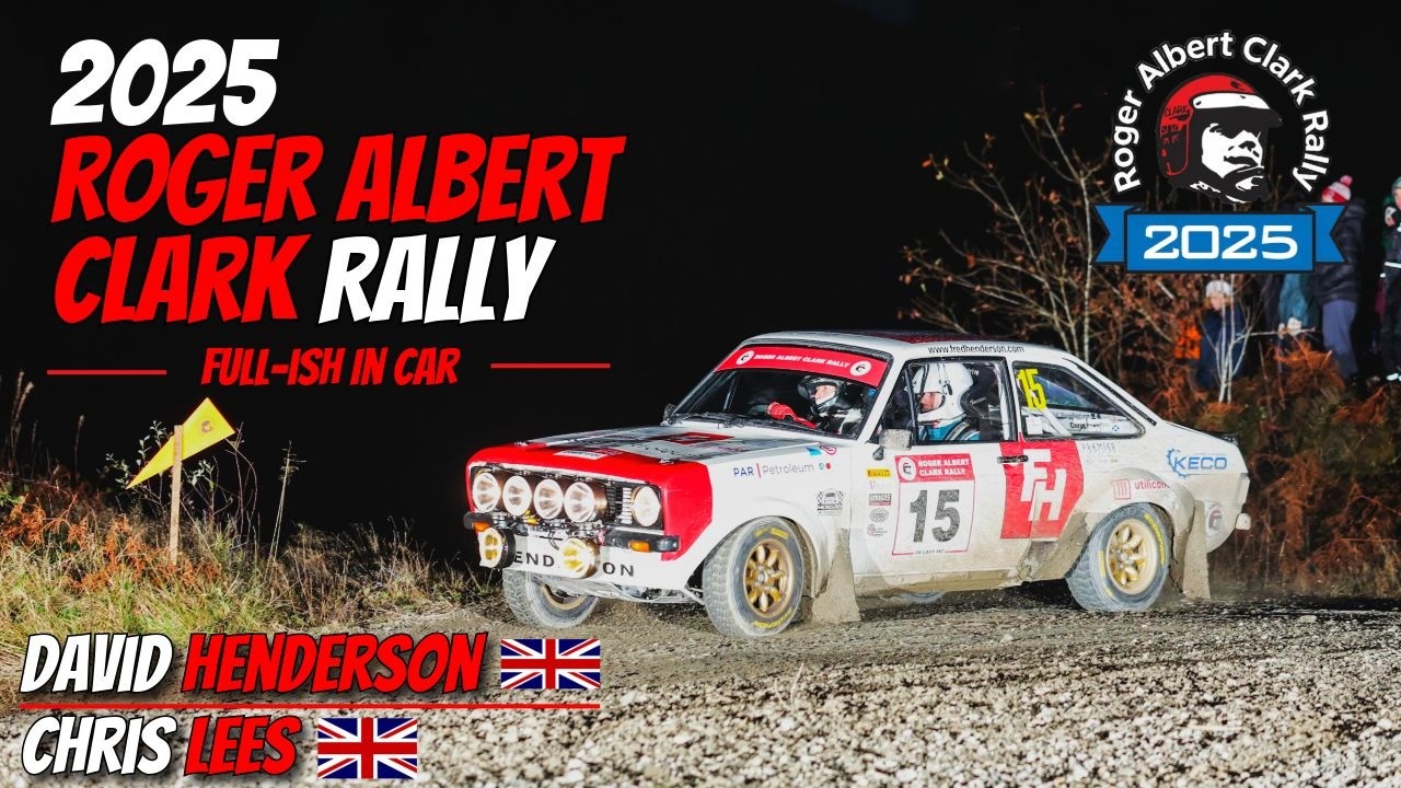Roger Albert Clark Rally 2025 - David Henderson / Chris Lees - Ford Escort mk2 BDG - Onboard / Incar
