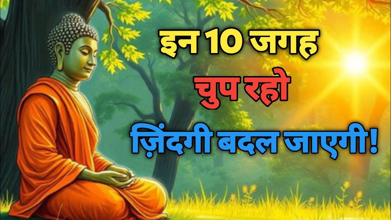 इन 10 जगह पर चुप रहो। जीवन बदल जाएगा। Best Buddhist Motivational Quotes 