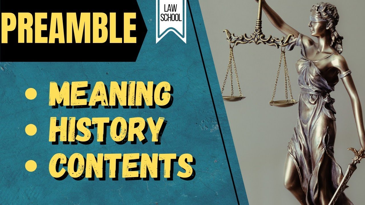 Constitution Of India || Preamble- Meaning, History, Contents || LAW SCHOOL