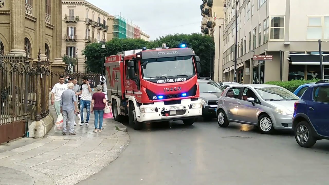 [DOPPIA ANGOLATURA] PARTENZA APS CITY2020 + AIB RANGER VIGILI DEL FUOCO IN SIRENA