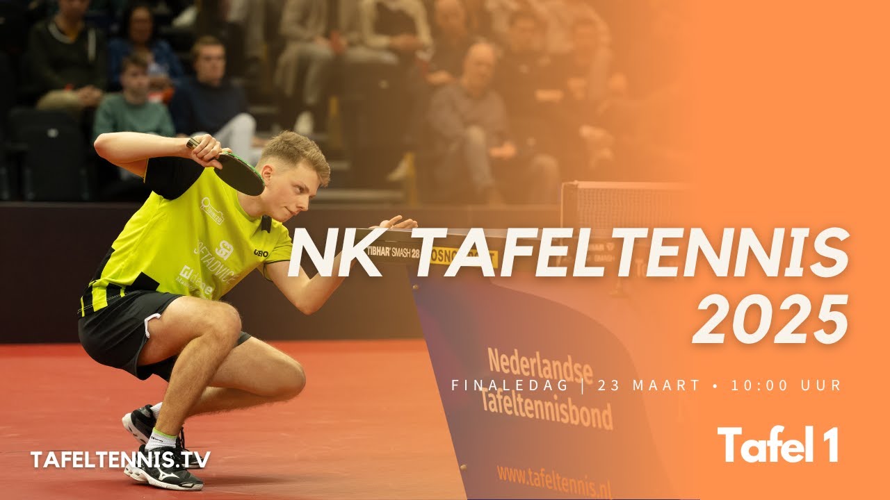 NK Tafeltennis 2025: Finaledag - Tafel 1