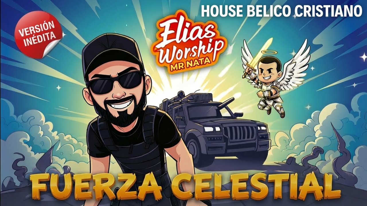 🔥 Fuerza Celestial (Versión Inédita) – Elias Worship Music | Animación 2D Video Lyric Oficial
