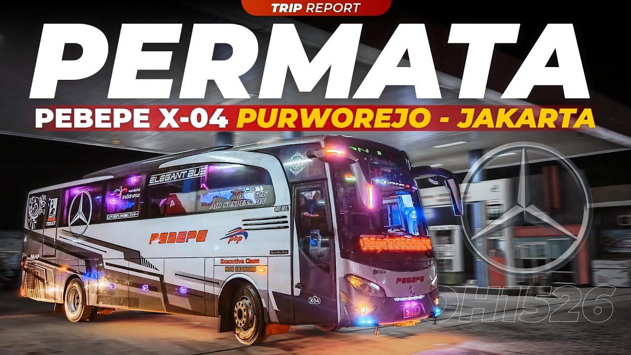 SPESIES JETBUS HD YANG BANTER DAN KECE 😎 | Trip Pebepe 'Permata' (Purworejo - Jakarta)