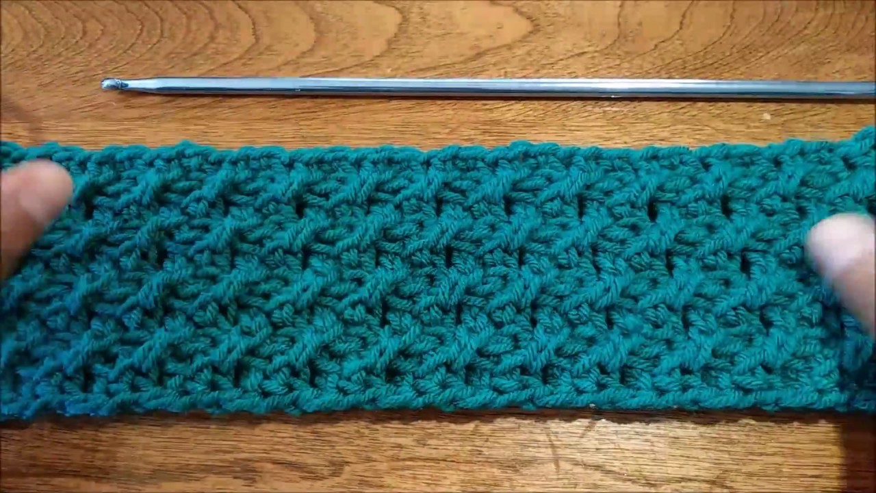 have you been double crossed ( Tunisian crochet lace stitch ) #2