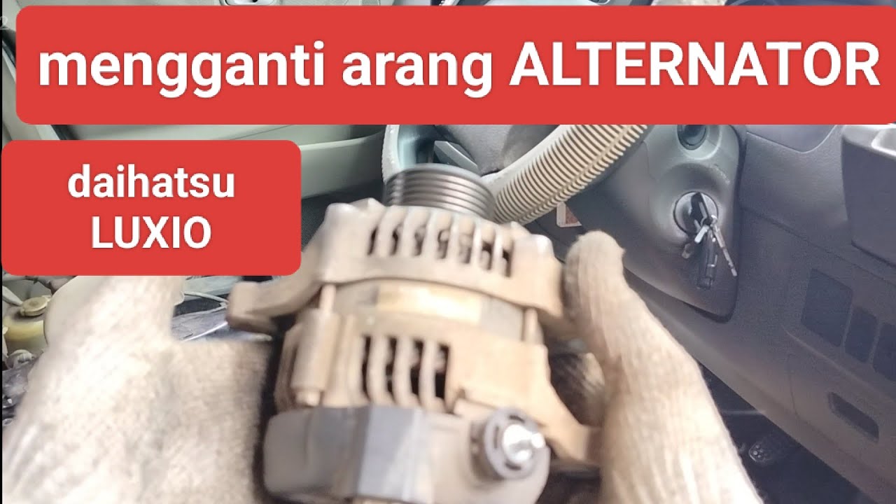 mengganti carbon brush daihatsu granmax / luxio krn pengisian aki nya lemah part 1