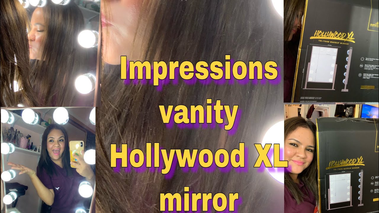 Impressions Vanity Hollywood XL tri-tone makeup mirror!💖