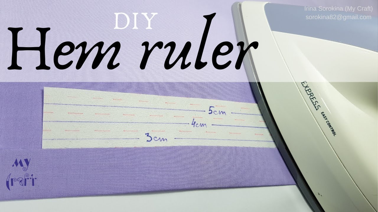 How to make a pressing guide /  ironing ruler / hot ruler