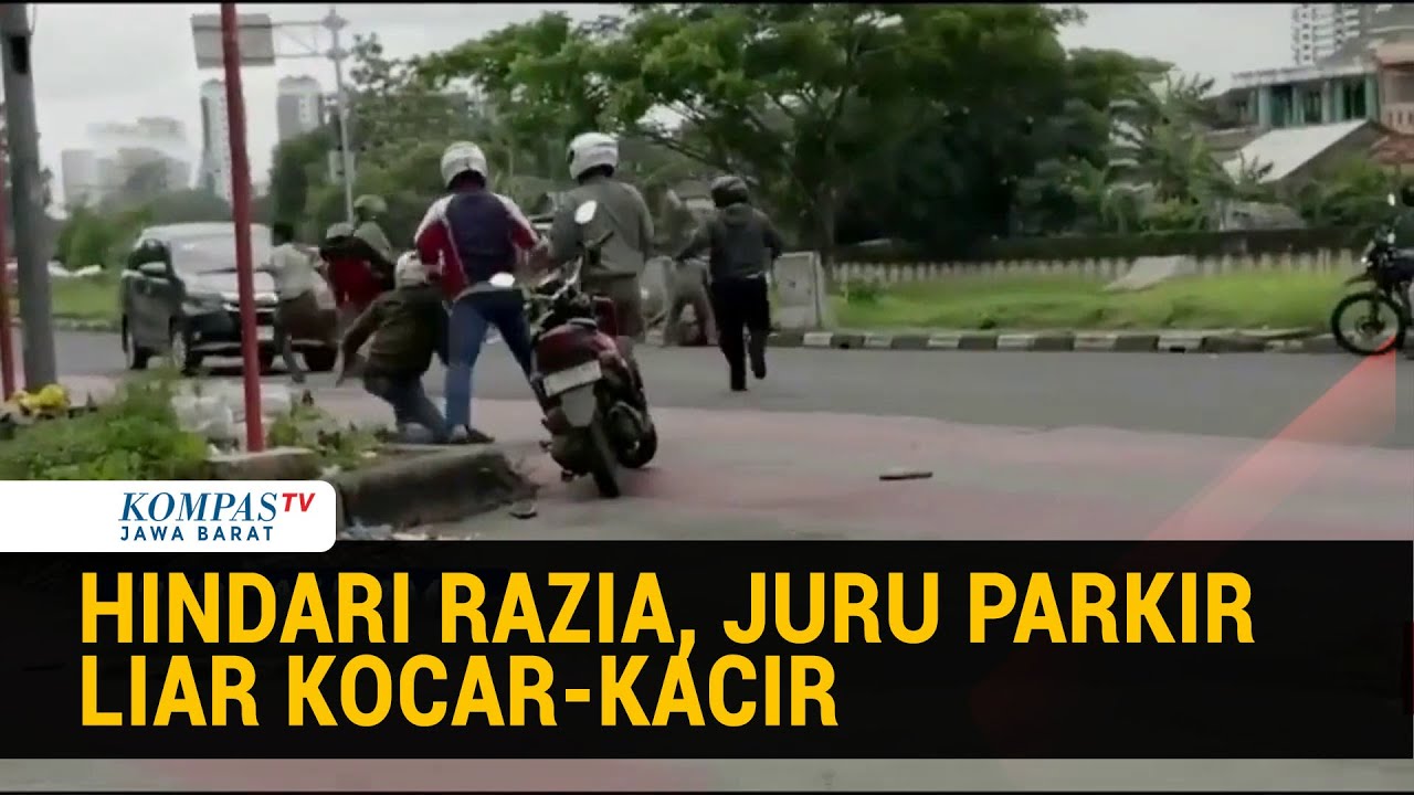 Tukang Parkir Liar Kocar-kacir Saat Dirazia di Cengkareng, 19 Orang Dibawa ke Panti Sosial